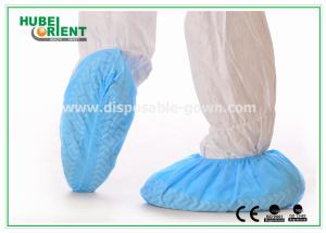 Quality PP Non-Slip Disposable Boot Covers With 35gsm , Nonwoven Protective Shoe Covers wholesale