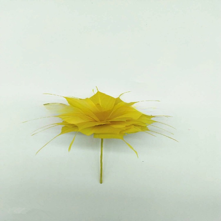 Dyed Pattern Goose Feather Flower Mount Essential Millinery Supplies for Crafting