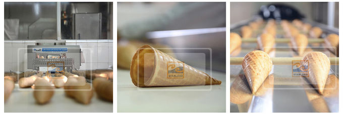 380V Waffle Cone Maker / Crispy Ice Cream Cone Production Line