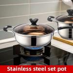 The New Listing 12 PCS Stainless Steel Cooking Set Pots And Pans Cookware Sets