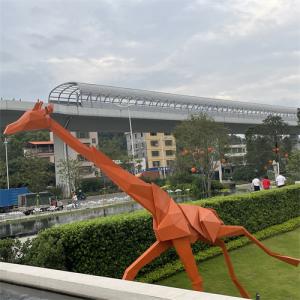 Quality Geometry Large Outdoor Metal Giraffe Sculpture Decorative For Mall Square wholesale