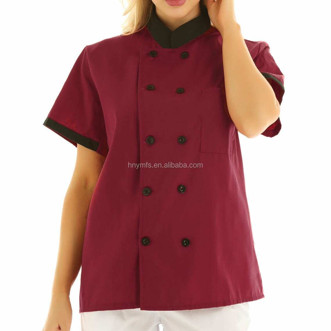 Breathable Restaurant Coolest Chef Coats Poplin Fabric Type