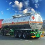 42000 L FUWA Axle Fuel Tank Trailer Transport