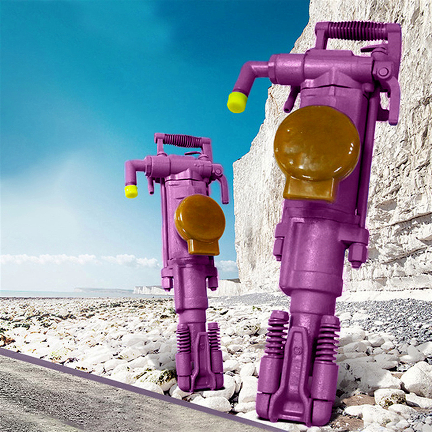 Portable Jack Hammer Air Leg Rock Drill Concrete Breaker Pneumatic Rock Drill Machine