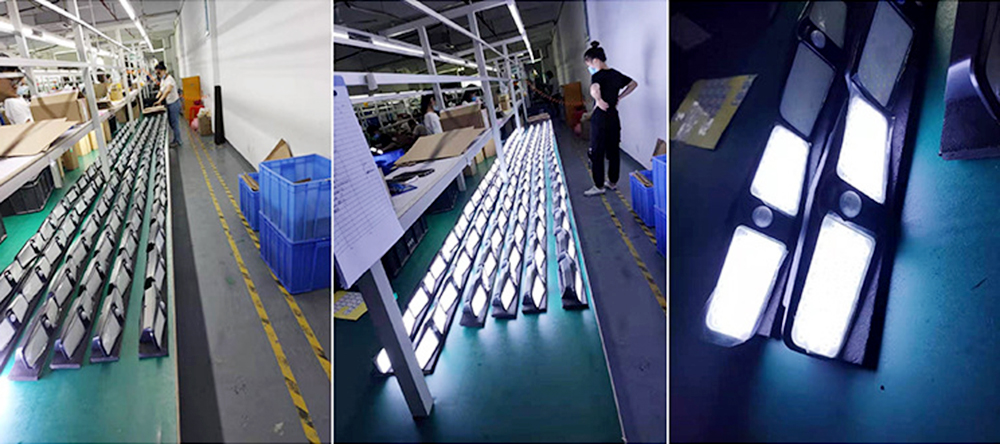 3.7V 1800mAh Garden Solar Lamp 220lm 100LED PIR Motion Sensor Lamp