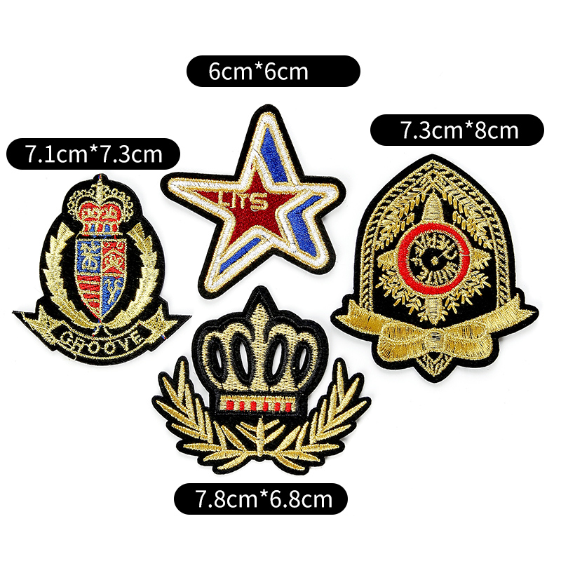 Custom Made High End Soft patch logo patch embroidered crocodile patch