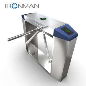 Quality Card swiping RFID stainless steel pedestrian counting channel station on and off wholesale