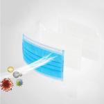 Light Blue Surgical Face Masks , Hypoallergenic Face Mask Ultrasonic Welding
