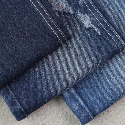 Cheap BCI 58" 14oz 100 Cotton Denim Fabric 3/1 Right Hand Twill Tencel Denim Pants for sale