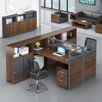 ISO9001/ISO14001 Certified Staff Office Desk and Chair Combination for 2 or 4