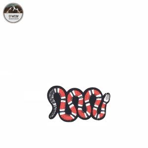 Quality Fashionable Personalized Snake Embroidery Patch , Large Snake Patch For Jacket / Dress wholesale