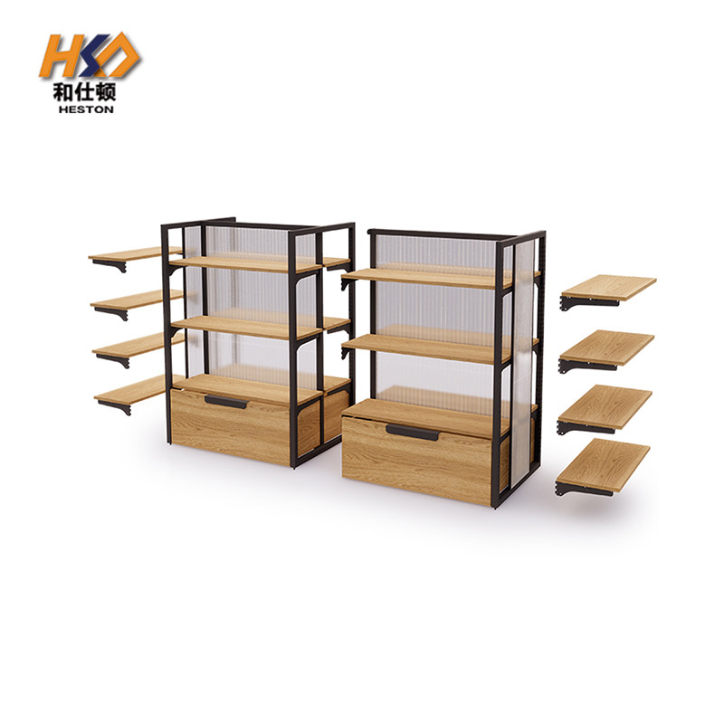Design Advertising Display Shelves Supermarket Shopping Shelf Rack