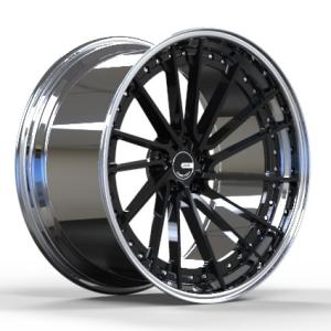 Quality HUB 66.5mm 2 Piece Forged Wheels 21 Inch 5x112 Deep Concave wholesale