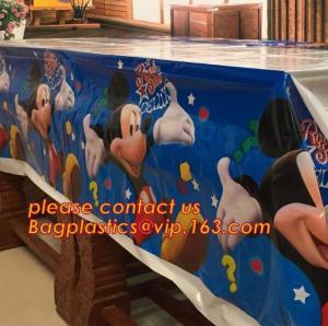 Quality vinyl tablecloth roll, vinyl peva printed table cloth in roll, 0.08mm to 0.25mm PVC/PEVA Double Side Printed wholesale t wholesale