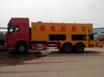 3000L Asphalt Slurry Seal Truck With 8m3 Aggregate Bin / Road Construction