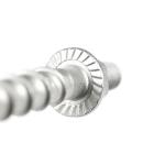 ZINC Finish M10 Hex Flange Head Framing Bolts for Subway Tunnels 12mm Concrete