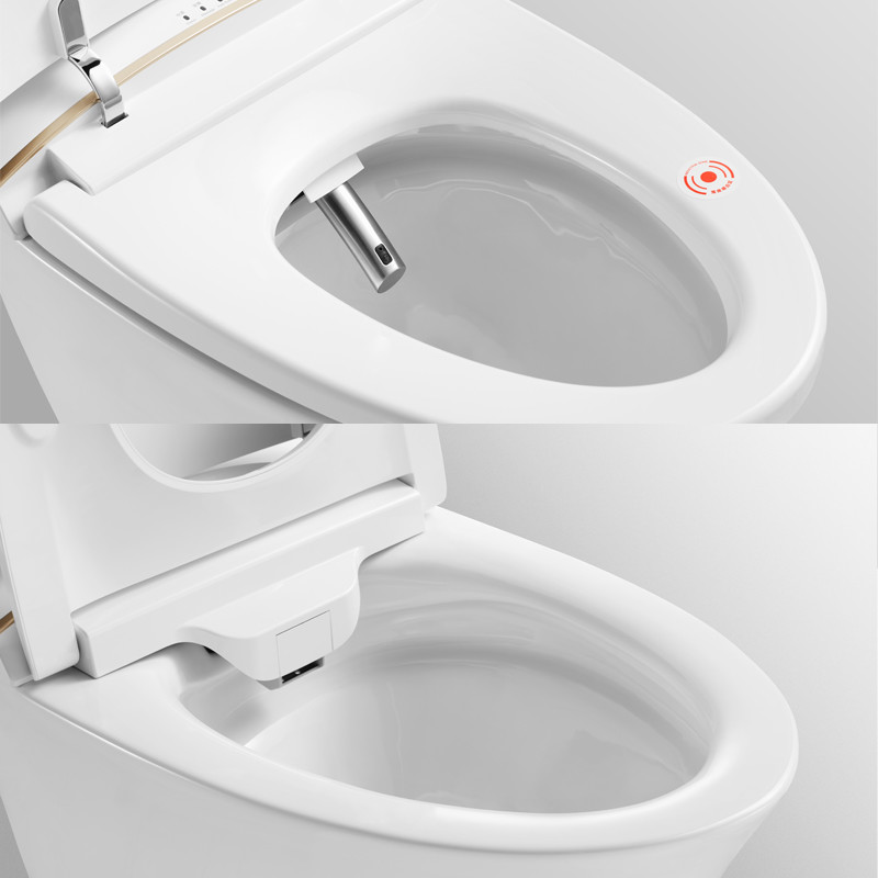Automatic Flush One Piece Smart Toilet Seat Heating 690x410x470mm