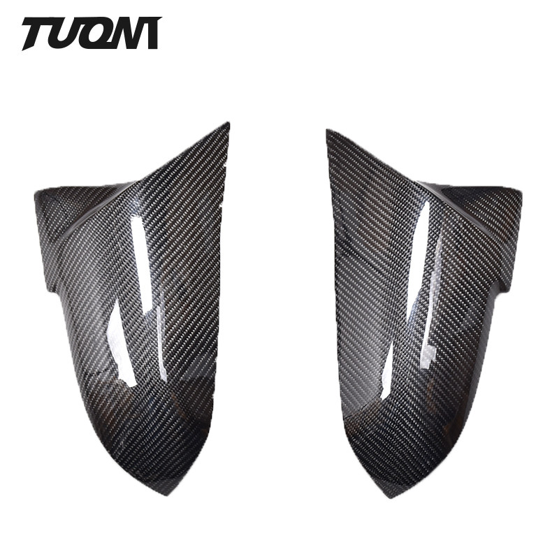 OEM Rear View Mirror Covers 100% Real Carbon Fiber Replacement For BMW Side Cap