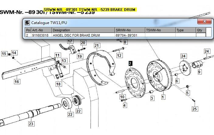911603018 Angle Disc Sulzer Loom Spare Parts TW11 P7100