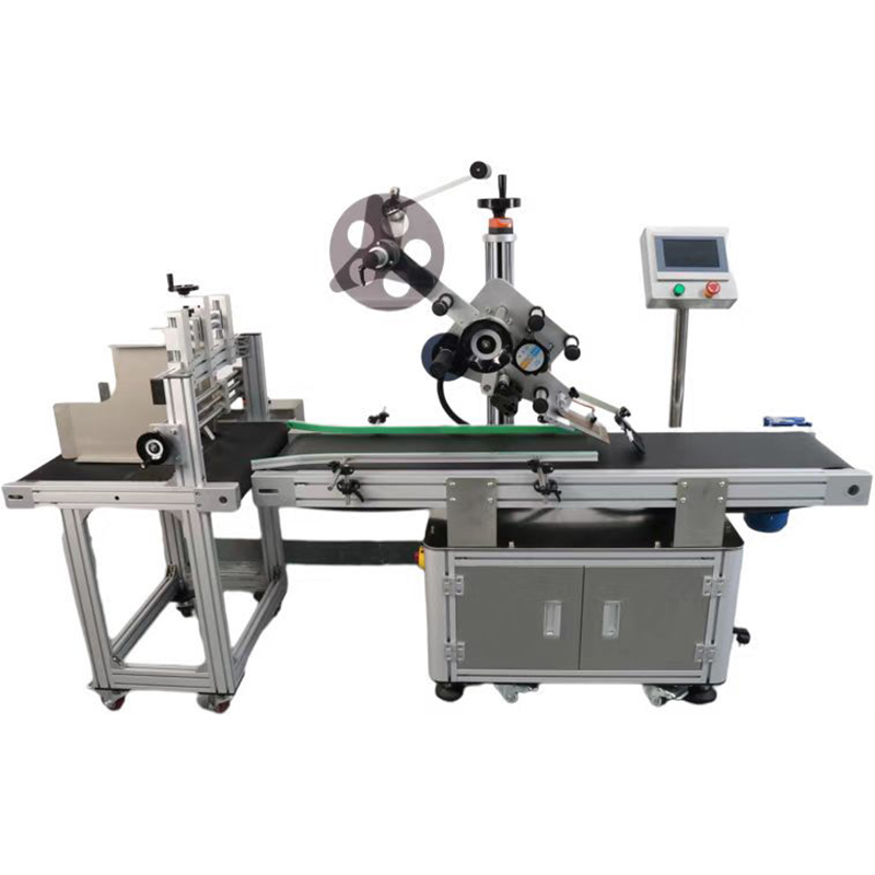 Top Performance Flat Top Cardboard Box Pagination Labeling Machine with Roll OD 300MM