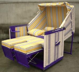 Quality Wooden Roofed Wicker Beach Chair wholesale
