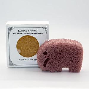 Quality ODM Facial Sponge Cleanser Red Clay Konjac Sponge For Blackheads wholesale