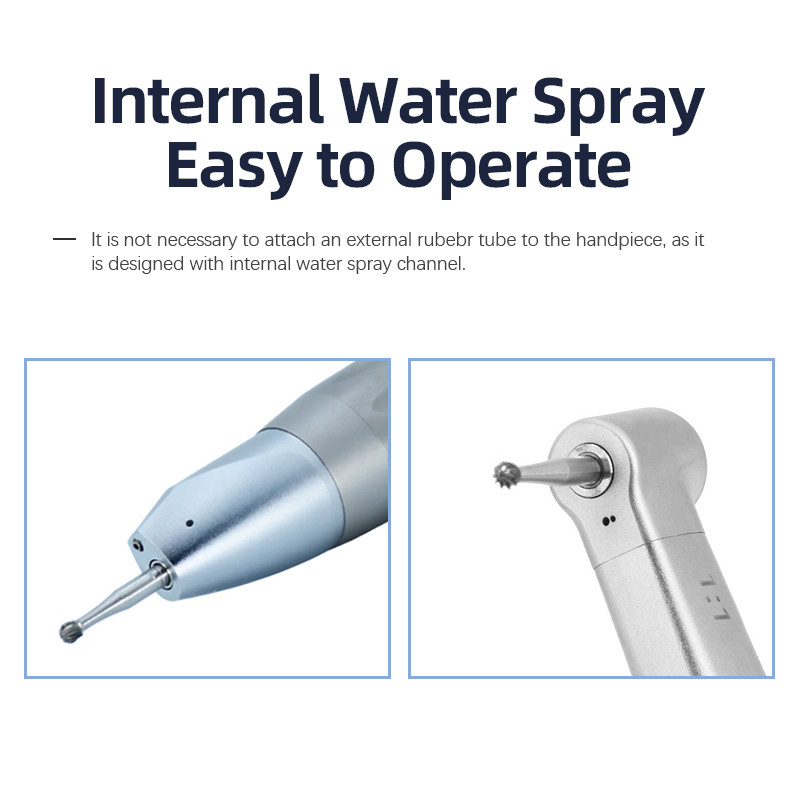 Internal Water Spray Air Turbine Low Speed Dental Handpiece Push Button