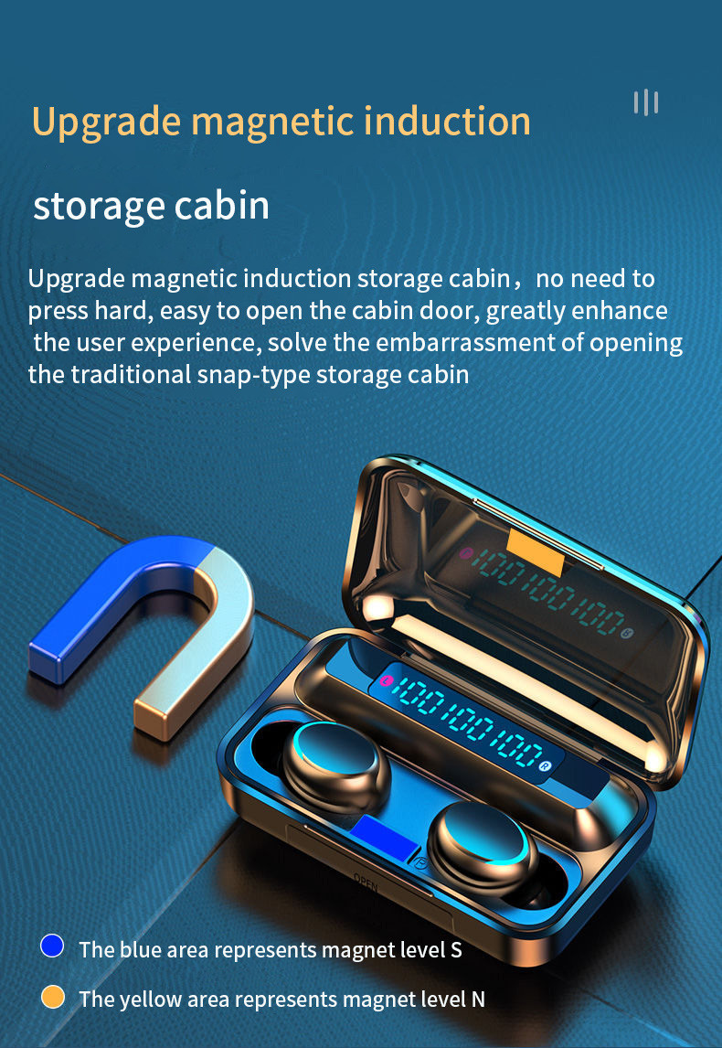 HiFi Stereo Bluetooth Earpiece With Mic CVC8.0 Noise Cancelling