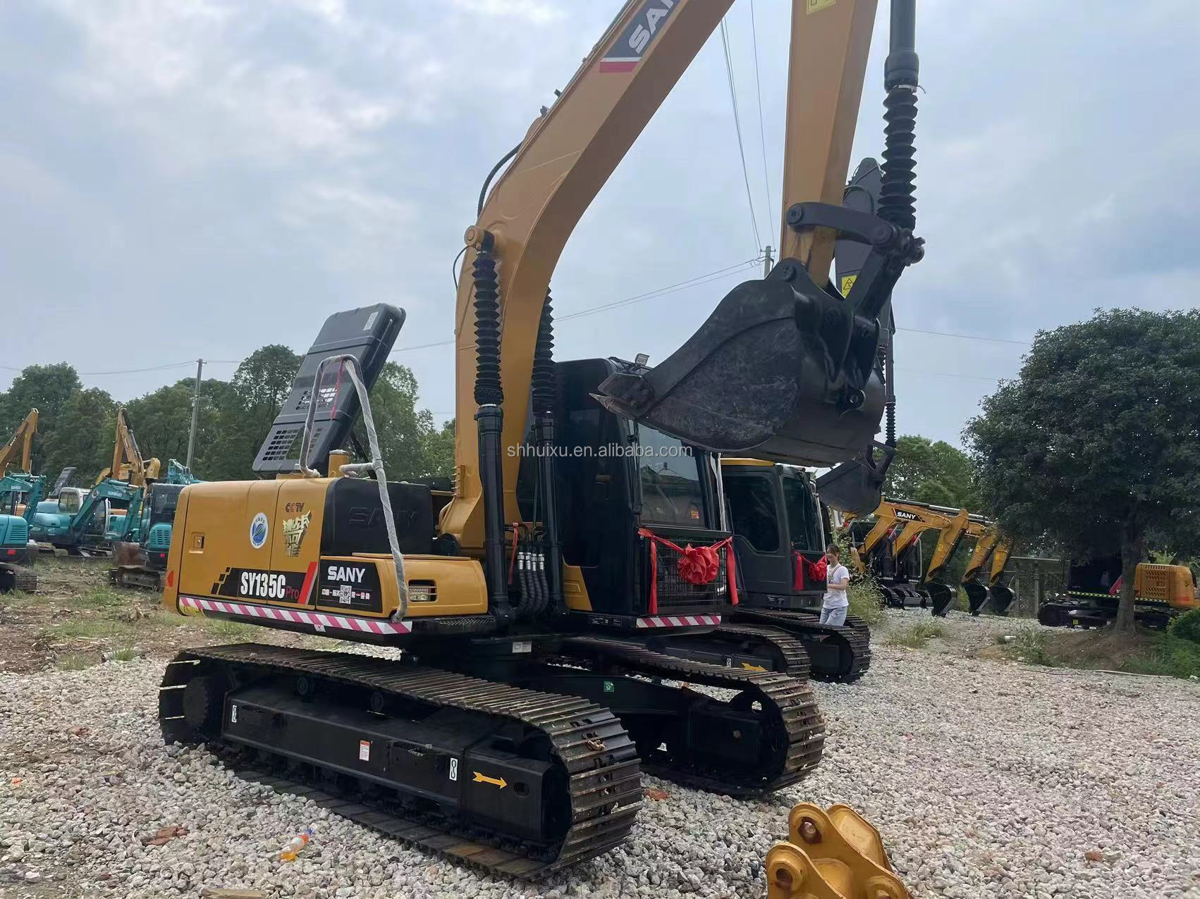 Used Sany 135 China Brand Mini Crawler Mounted Hydraulic Excavator