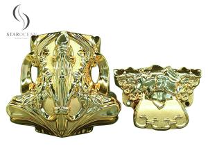 Quality Light Gold Compact Design Coffin Corners, High Quality Coffin Accessories Set 17# LG wholesale