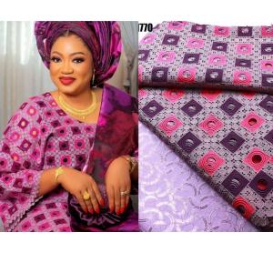Quality Nigerian Guipure Lace Fabric Cord Lace with Stones Embroidery Fabric Aso Ebi Dress for Party 100% polyester fabric wholesale