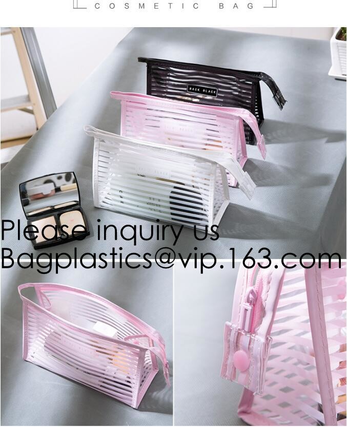 Make up Cosmetic Bag Toiletry Bathing Pouch,PVC Clear Cosmetic Makeup Toiletry Travel Wash Bag Pouch, bagease, bagplasti