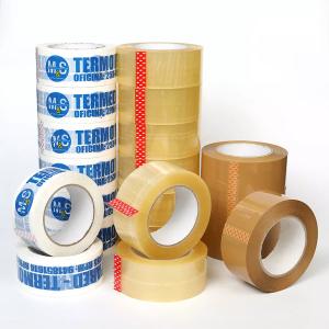Quality 100m 48mm Customized Logo Carton Box Opp Packaging Tape Printed Bopp Carton Sealing Packing Tape wholesale