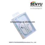 Earphone box PVC window packaging see through paper box