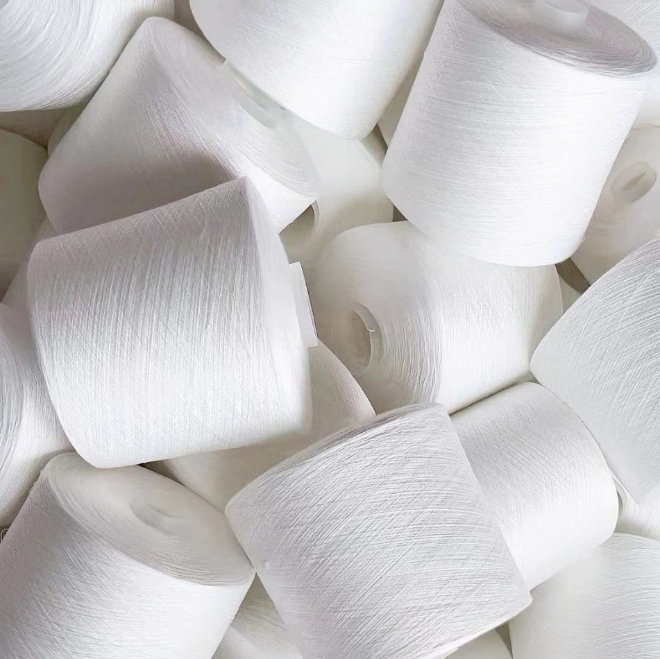 High Quality Polyester Blended Yarn For Durable Soft Weaving Knitting