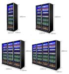 Supermarket Commercial Beverage Refrigerator Vertical Height 1965mm