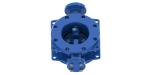 Rubber Seat Double Flanged Butterfly Valve Eccentric Carbon Steel Base