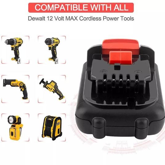 12V 2500mAh Lithium Ion Battery DCB125 DCB127 DCB121 DCB100 DCB120 DEWALT Battery