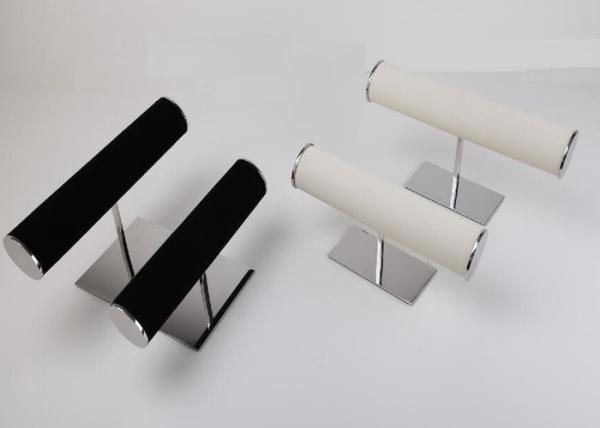 Round Rod Store Display Props Stand With Steel Base For Watch / Jewelry /