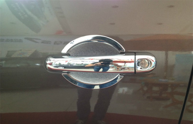 Chromed Side Door Handle Garnish Auto Body Trim Parts For HAIMA S7 2013 2015