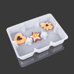 Non Toxic Disposable 21*15*4cm Plastic Cookie Tray