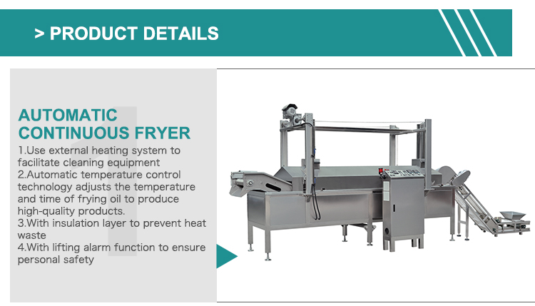 Commercial Food Machine Automatic Extruded Fried Snack Wheat Corn Chips Making Line
