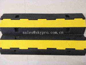 Quality SGS Molded Rubber Products 1 Channel Heavy Duty Rubber Cable Tray Cable Protector wholesale