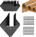 Black Hurricane Tie Clips Fits 2x4 2x6 Truss to Rafter Connectors for Roof Joist