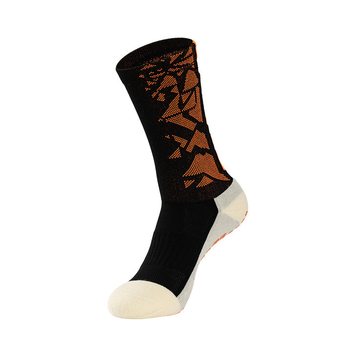 Spring Season Custom Anti-Slip Printing Cotton Work Socks with Standard Thickness
