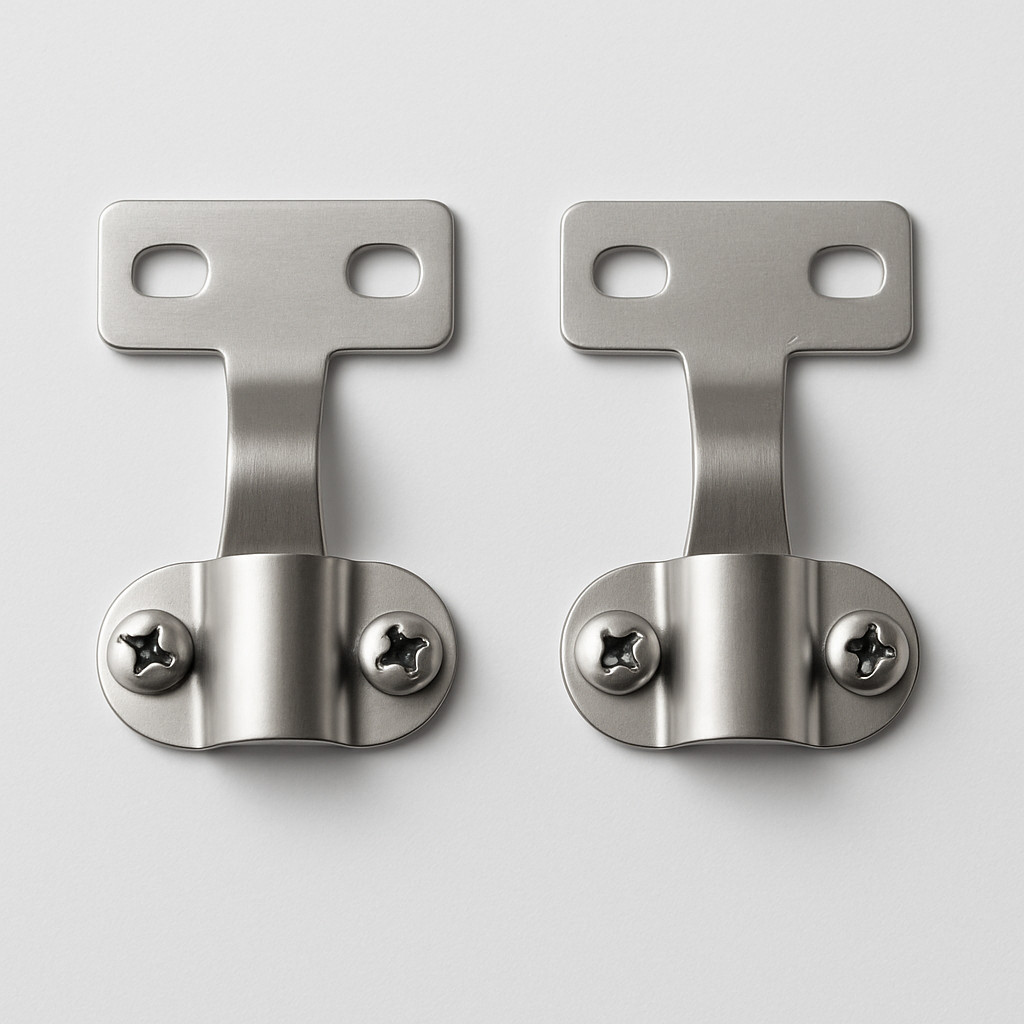 Stainless Steel Mounting Clips – Heavy-Duty Fastening Brackets for Panels, Cabinets, and Equipment, Surface Mount Clamps with Screws