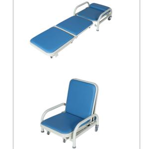 Quality Deluxe Pvc Foldingattendant Chair , Blue Color Aluminum Fold Up Chairs wholesale