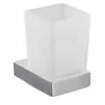 Sus 304 Single Glass Cup Toothbrush Holder Bathroom Square Tumbler Holder