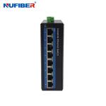 Din Rail Mount Gigabit POE Industrial Ethernet Switch 8*10/100/1000Mbps UTP Port