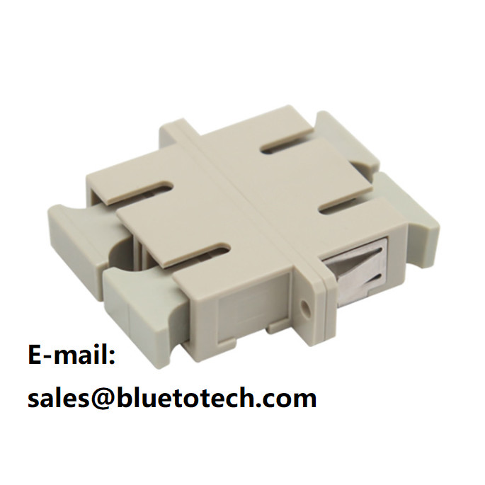CATV System PBT Multi Mode Sc Duplex Adapter With Flange Beige Color